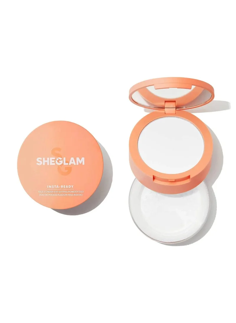 شيجلام Insta-Ready Face & Under Eye Setting Powder Duo-Translucent
