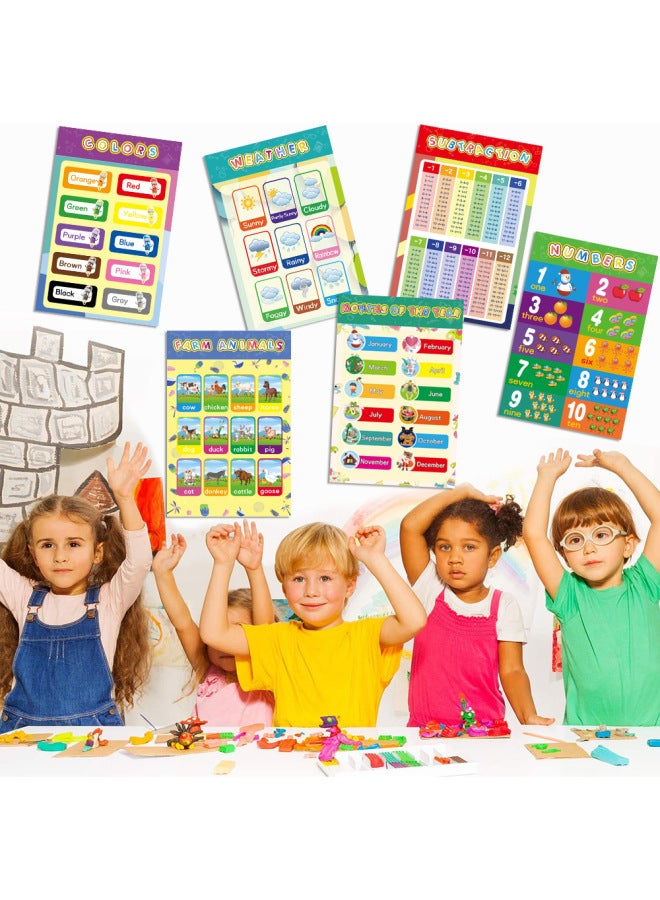 Children's Early Education Cartoon Decorative Painting Enlightenment English Poster Nursery Education Toy Cognitive Card-Specifications:B Education Poster 16  - Image 3