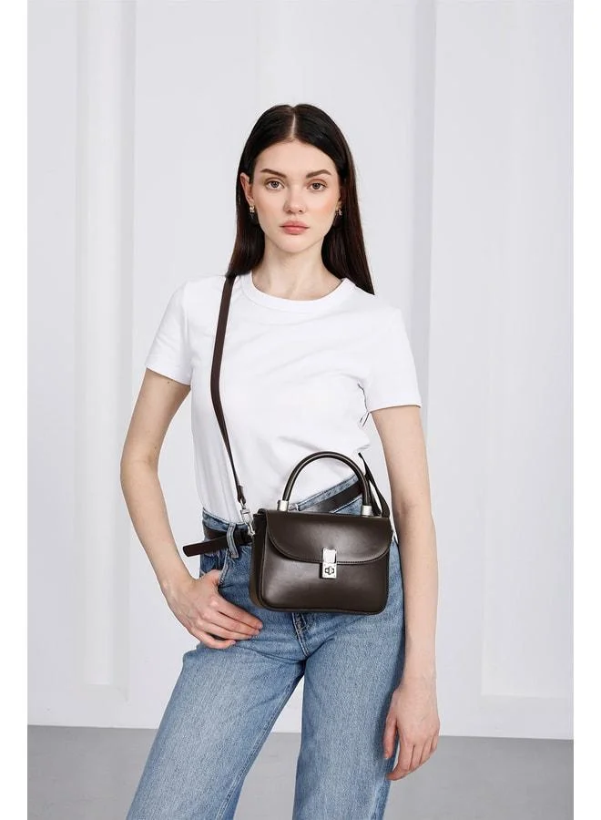 Shule Bags  Cobble Small Crossbody Bag – Coffee. for Women | Best Price UAE
