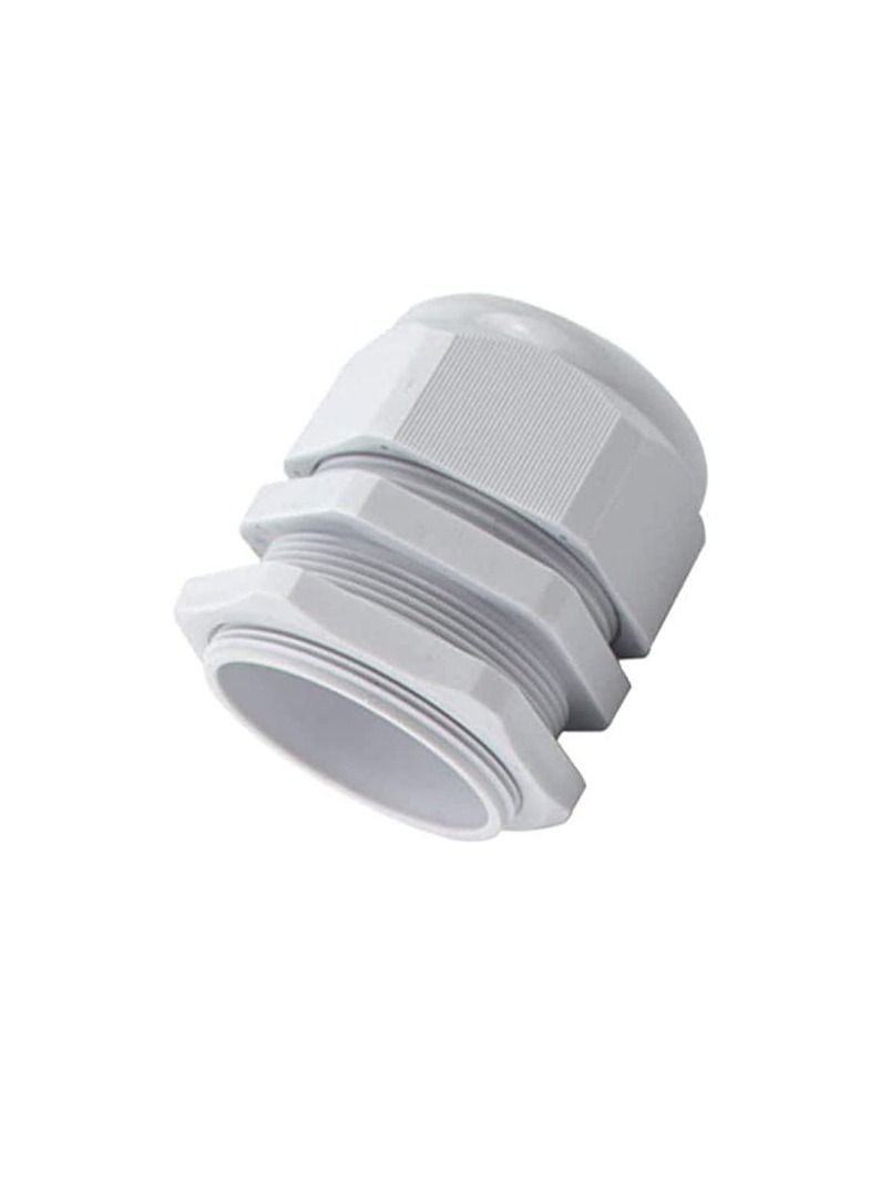 Armoured Cable Gland Kit for Outdoor Sockets and Junction Boxes & Industrial Use with Lock Nut PVC Shroud and Earth Tag (40L, A2) - Image 1