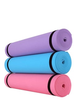 Plan A 5mm Thick Non-Slip Rubber Mat Ideal for Home Workouts and Gyms, Eco-Friendly EVA Yoga Mat for Yoga, Pilates, Fitness with Carrying Strap  - Image 1