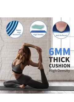 Plan A 5mm Thick Non-Slip Rubber Mat Ideal for Home Workouts and Gyms, Eco-Friendly EVA Yoga Mat for Yoga, Pilates, Fitness with Carrying Strap  - Image 2