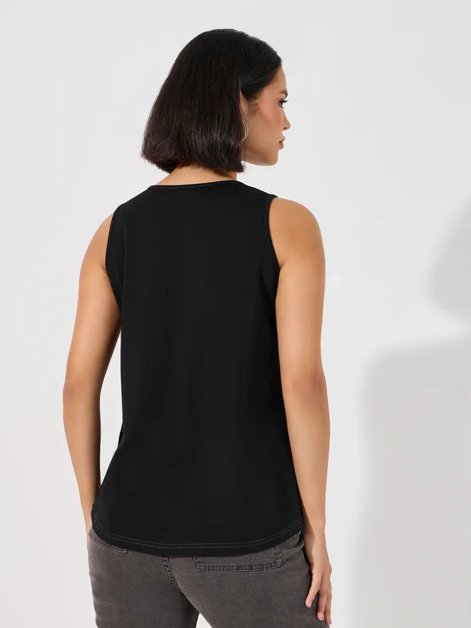 اريا رومانس ARIA ROMANCE Basic Round Neck Tank