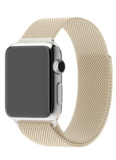 Phone Planet for Apple Watch Band 49mm 45mm 44mm 42mm Stainless Steel Metal Strap Milanese Loop Alloy Replacement for iWatch Series ultra/8/7/SE/6/5/4/3/2/1  Champagne Gold)  - Image 1