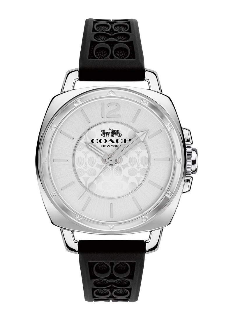 COACH Tonneau Analog Women's Silver White Case Watch - 14503877  - Image 1