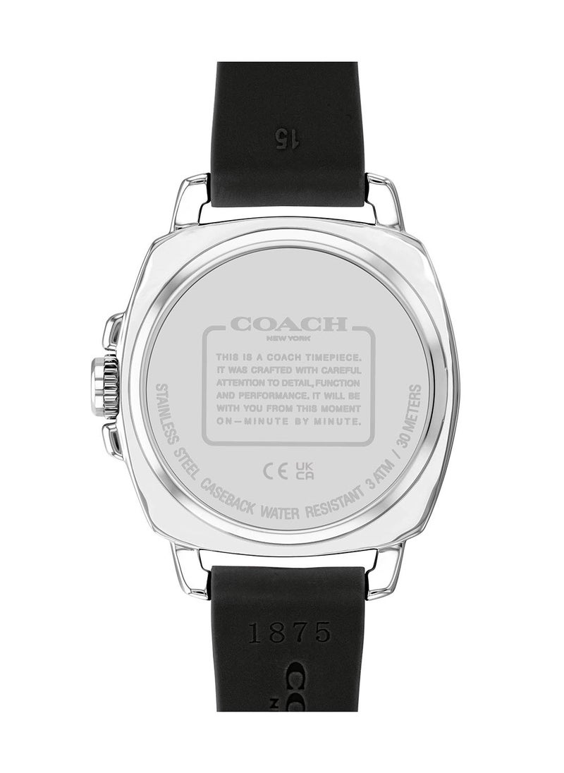 COACH Tonneau Analog Women's Silver White Case Watch - 14503877  - Image 3