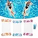 Auspicious Rain 3Pack Leaf Pattern Pool Hammock Heavy Duty 4in1 Water Float HammockSaddleLounge ChairDrifter with Cup Holder Waterproof Phone Pouch Beach Lake River Summer Fun Durable - Image 3