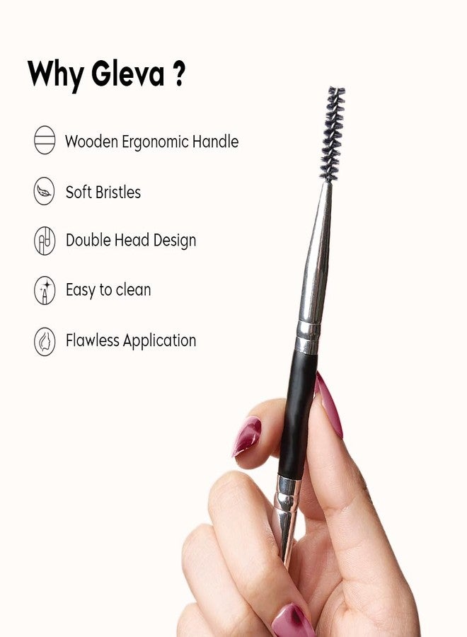 Gleva 3 In 1 Eyelash Comb, Shaper And Eyebrow Brush Double Head, Lash Shaping Makeup Tool For Women, Girls Cosmetic Travel Brushes For Separating Lashes, Eliminating Mascara Clumps, Grooming Brows. - Image 3