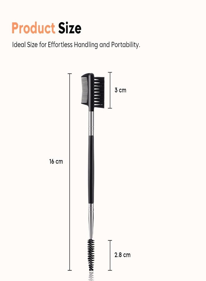 Gleva 3 In 1 Eyelash Comb, Shaper And Eyebrow Brush Double Head, Lash Shaping Makeup Tool For Women, Girls Cosmetic Travel Brushes For Separating Lashes, Eliminating Mascara Clumps, Grooming Brows. - Image 5