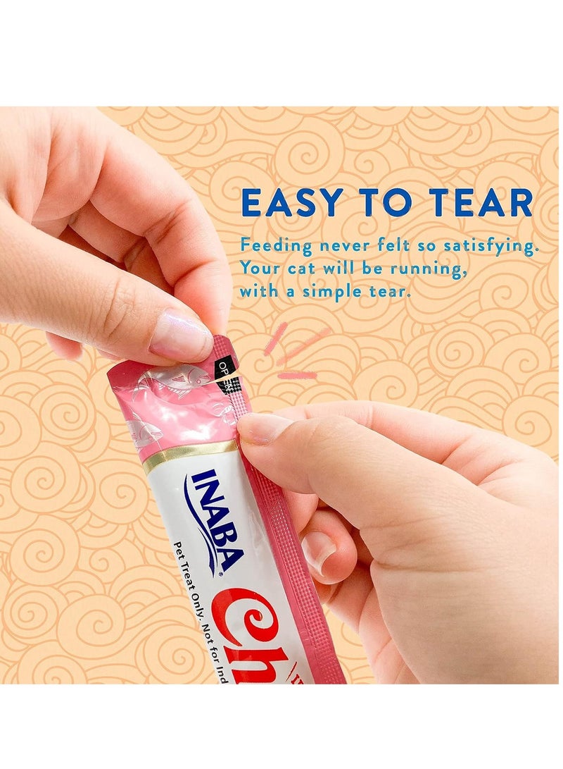 INABA Cat Creamy Adult Treat Chicken With Tuna Flavor 4x14g - Image 2