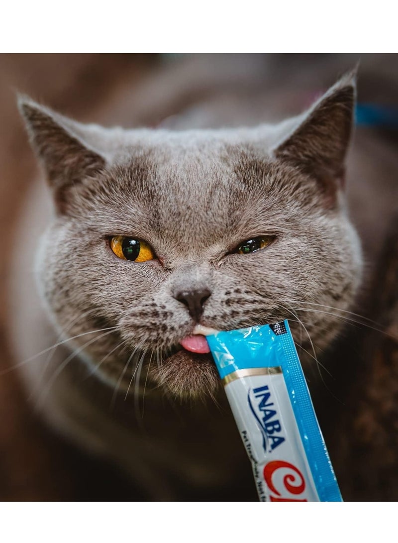 INABA Cat Creamy Adult Treat Chicken With Tuna Flavor 4x14g - Image 4
