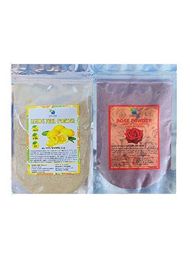 QYKKARE Skin Toning Kit (100 Gm X 2) Rose Powder & Lemon Powder - Image 2