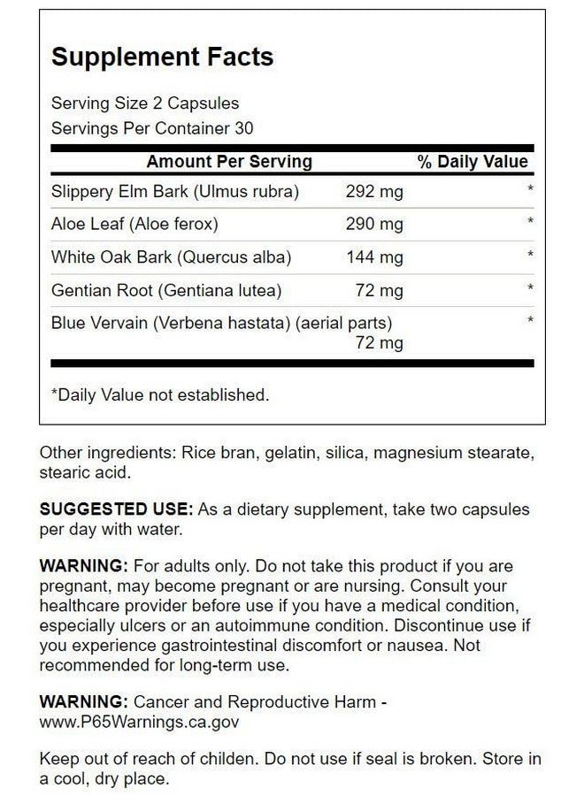 Swanson Colon Helper - Promotes Digestive Health Using Vervain, Goldenseal Root, Slippery Elm Bark & More - Herbal Supplement Aiding Healthy Eliminations - (60 Capsules) 1 Pack (3 Pack) - Image 2