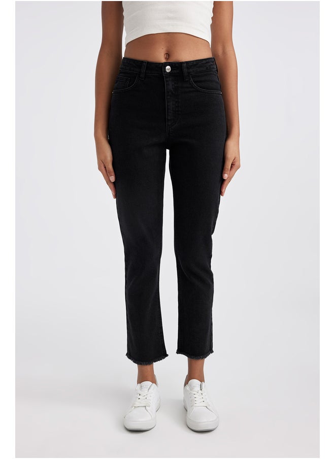 DeFacto - Woman Vintage Straight Denim Trousers - Image 1