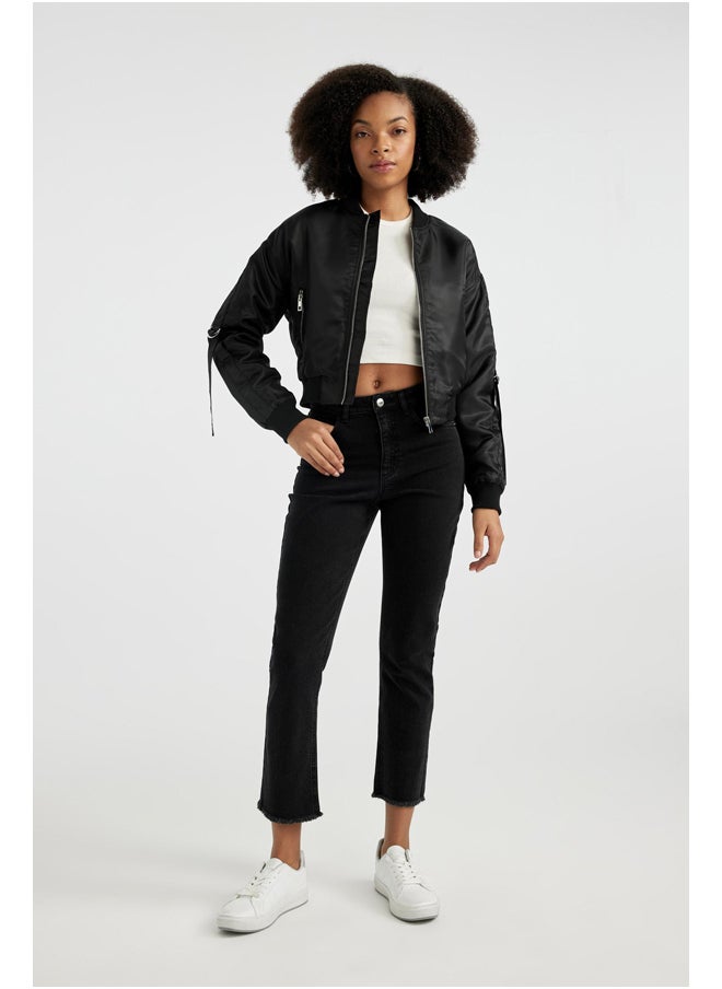 DeFacto - Woman Vintage Straight Denim Trousers - Image 1