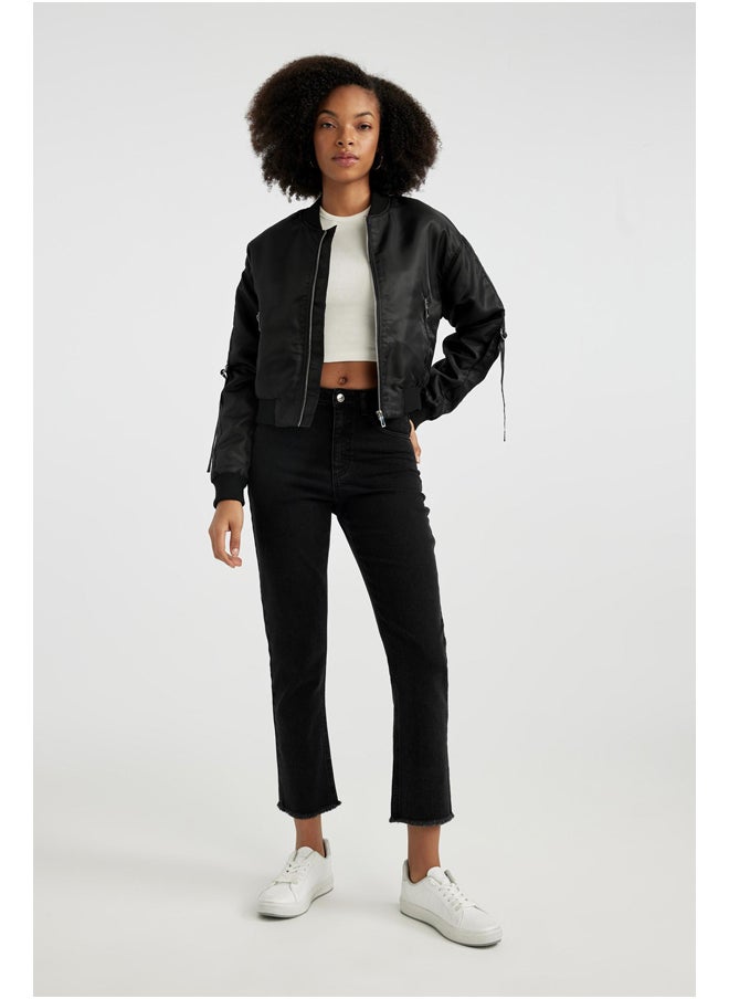 DeFacto - Woman Vintage Straight Denim Trousers - Image 1