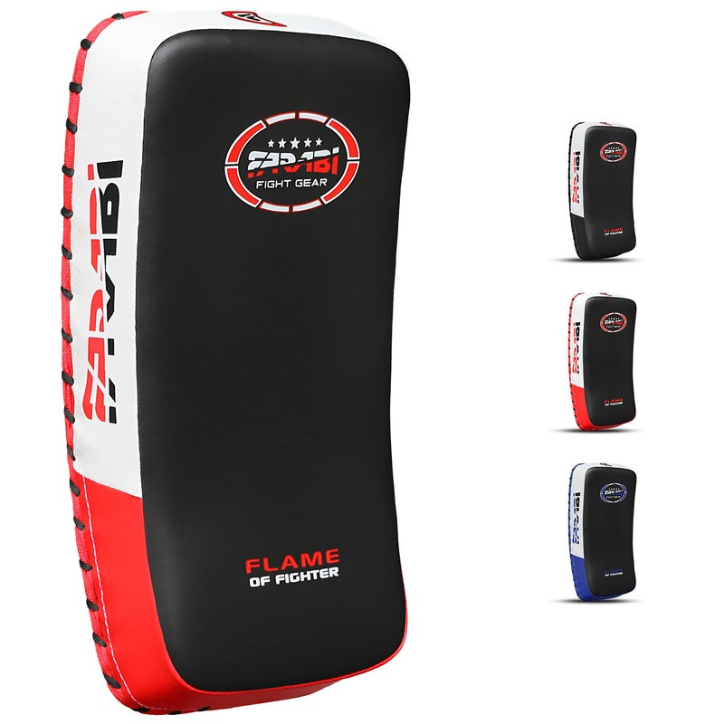 Farabi Sports Thai pad, Kickboxing Kick pad, Kick Training Strike Shield MMA Muay Thai pad Curved (Single Item) - Image 1