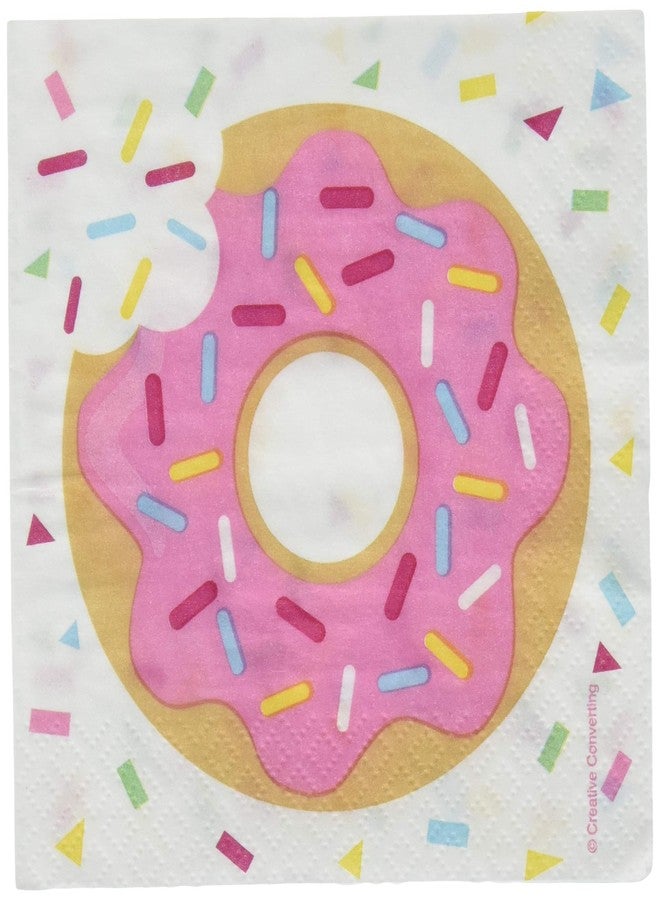 Creative Converting 322292 Donut Beverage Napkin, 6.5" x 6.5", Multicolor