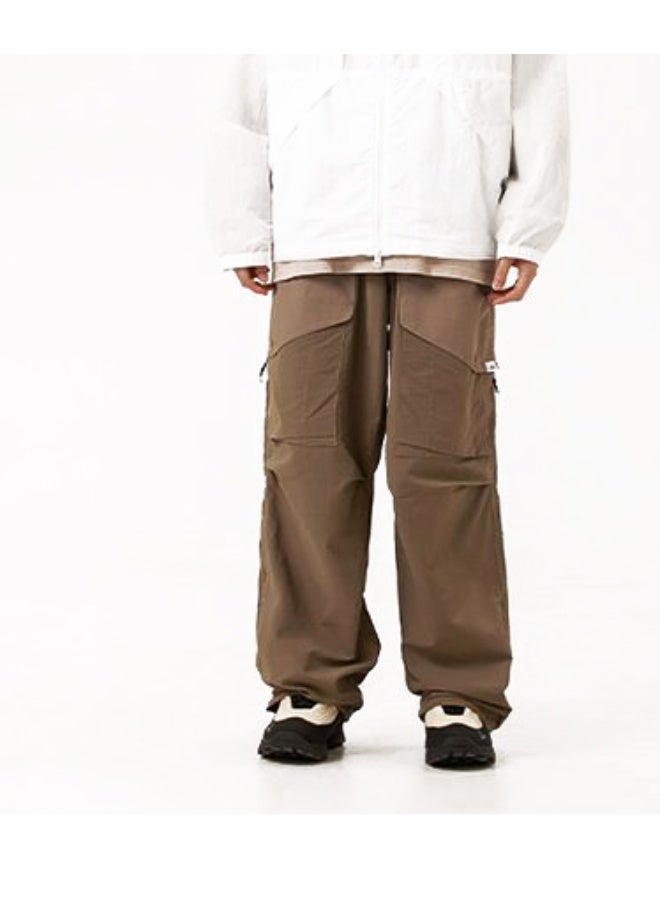 Hub For Less Men’s Wide-Leg Parachute Microfiber Pants – Street Ready with Rope Waistband - Image 3