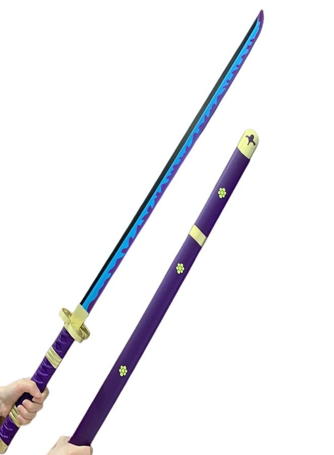 UMANI® Anime Cosplay Samurai Sword 41 Inch Decorative Collectible Sword Various Styles Available(Wooden) (1000-ZORRO Purple) - Image 5
