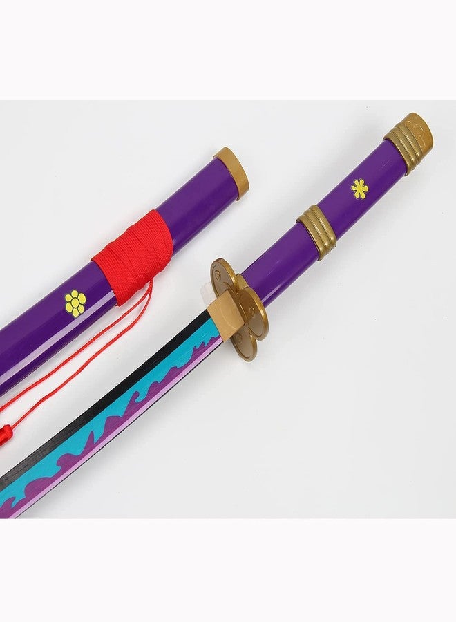 UMANI® Anime Cosplay Samurai Sword 41 Inch Decorative Collectible Sword Various Styles Available(Wooden) (1000-ZORRO Purple) - Image 2