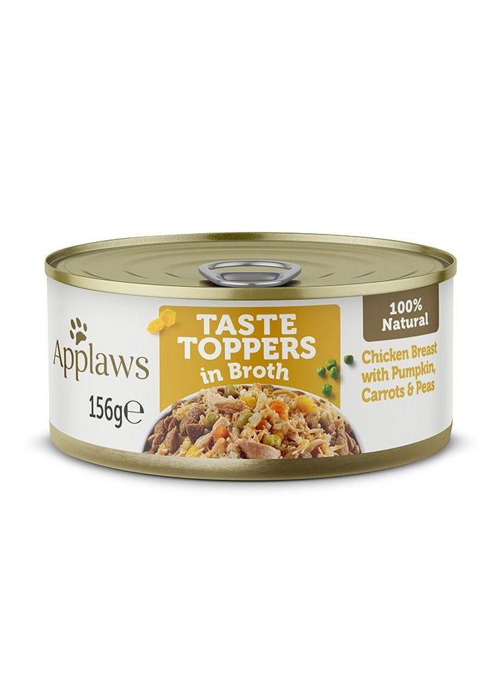 Applaws علبة 24 قطعة من حلوى أبلاوز في مرق الدجاج مع الخضار للكلاب سعة 156 جرام - Image 2
