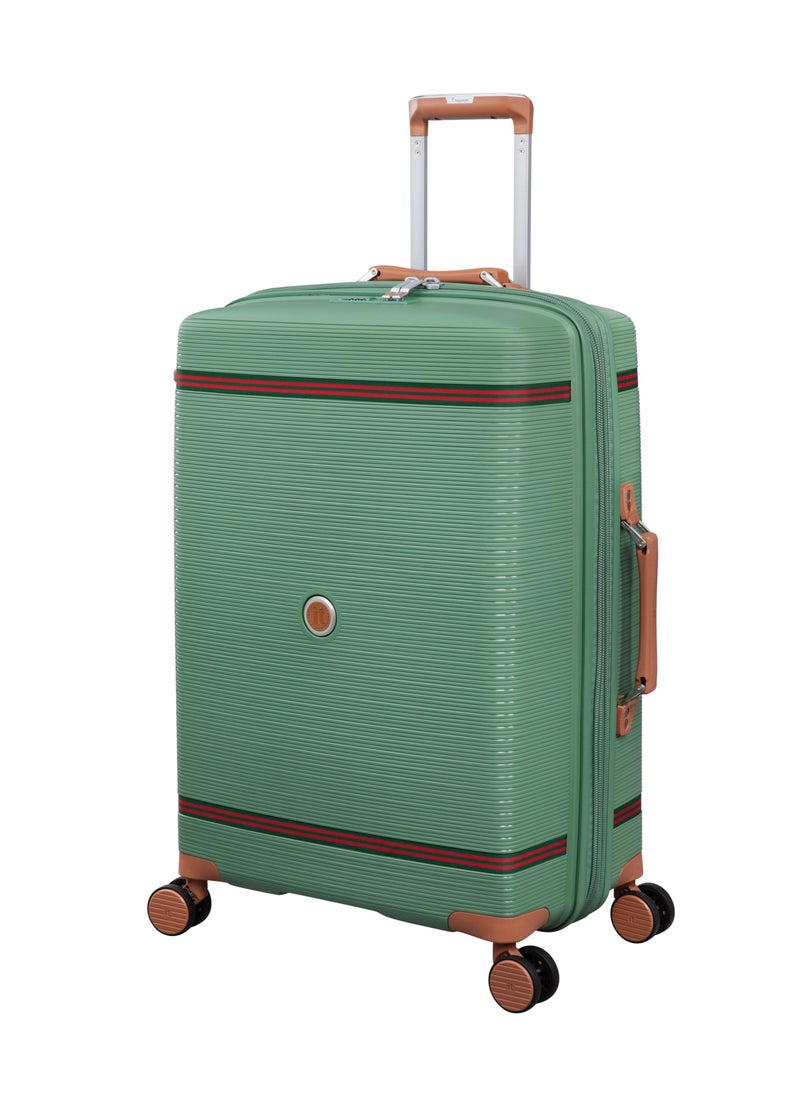 it Luggage Illustrious II, Unisex Polypropylene Material Hard Case Luggage, 8x360 degree Spinner Wheels, Expandable Trolley Bag, TSA lock, SKU15-3108B08, Medium Size, Color Green Tea  - Image 1