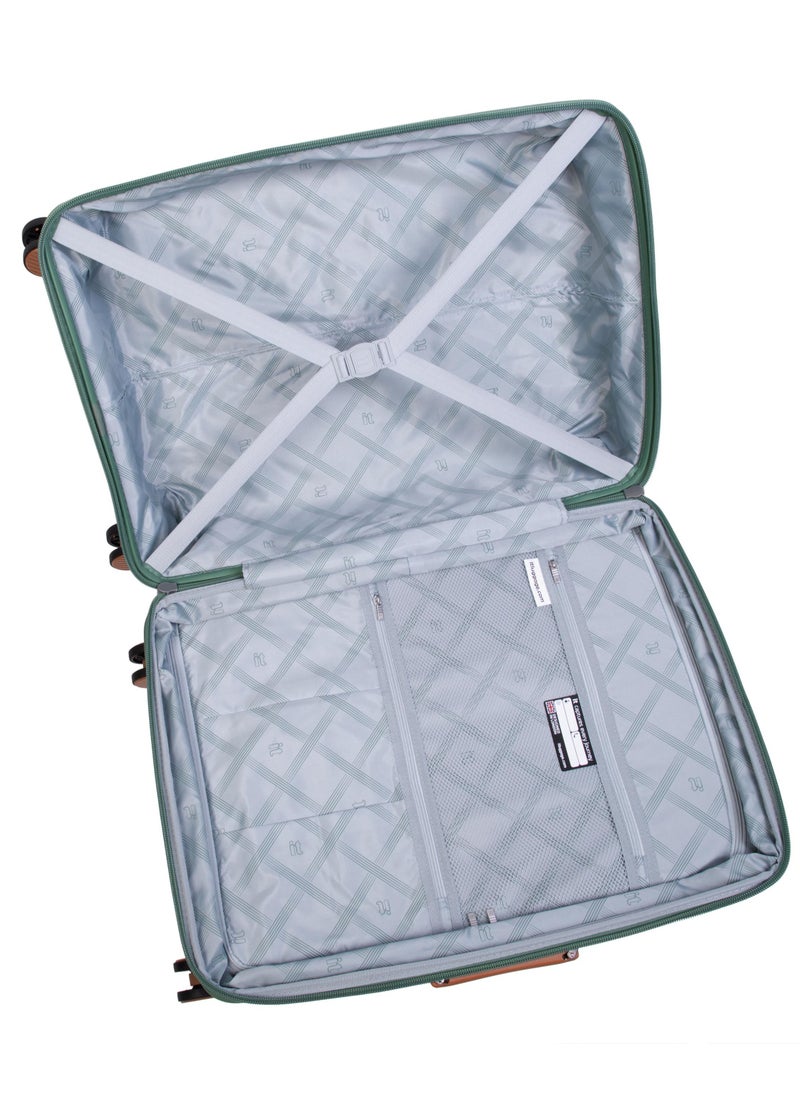 it Luggage Illustrious II, Unisex Polypropylene Material Hard Case Luggage, 8x360 degree Spinner Wheels, Expandable Trolley Bag, TSA lock, SKU15-3108B08, Medium Size, Color Green Tea  - Image 4