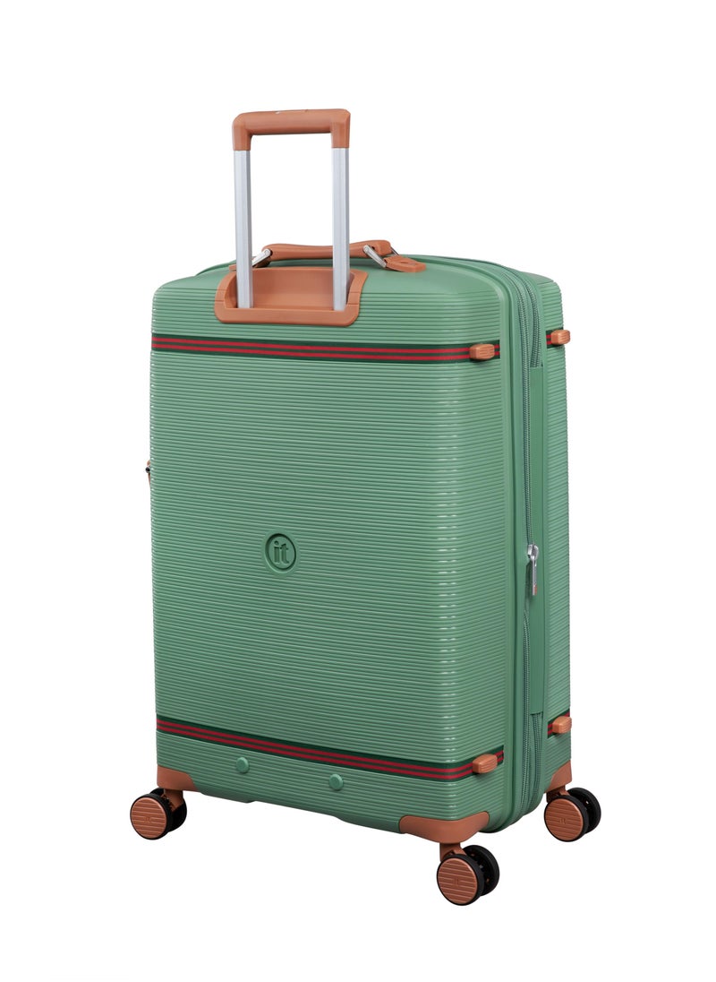 it Luggage - Illustrious II, Unisex Polypropylene Material Hard Case Luggage, 8x360 degree Spinner Wheels, Expandable Trolley Bag, TSA lock, SKU15-3108B08, Medium Size, Color Green Tea - Image 1