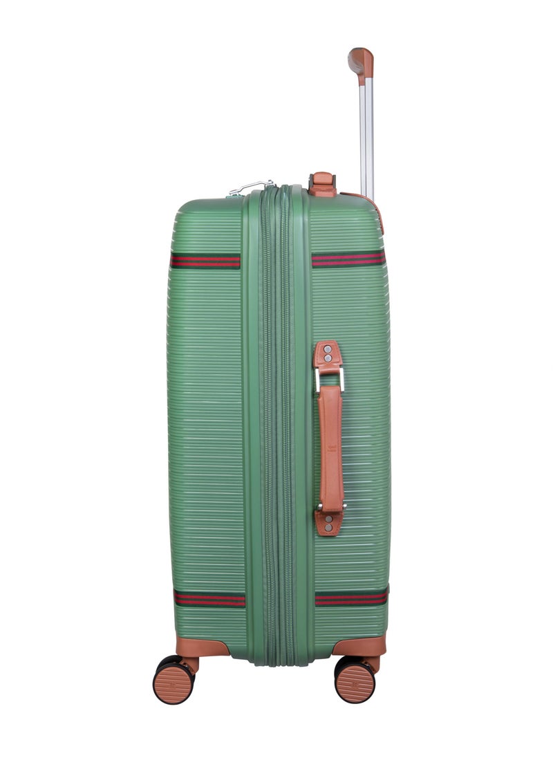 it Luggage - Illustrious II, Unisex Polypropylene Material Hard Case Luggage, 8x360 degree Spinner Wheels, Expandable Trolley Bag, TSA lock, SKU15-3108B08, Medium Size, Color Green Tea - Image 1