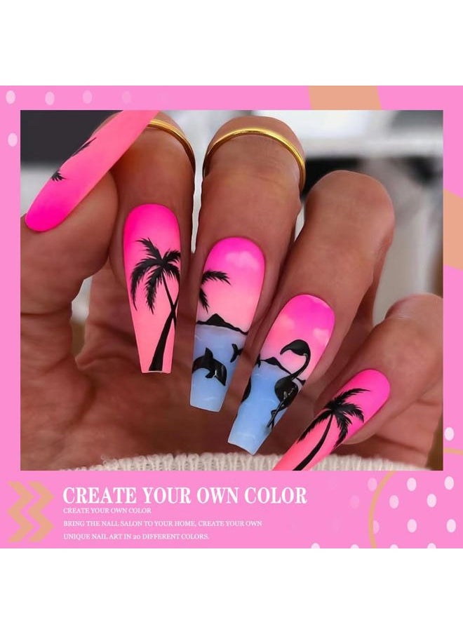 Arte Clavo - 15ml Hot Pink Gel Nail Polish, 1 Pcs 15ml Summer Neon Pink Gel Polish Soak Off Nail Lamp Needed Nail Art DIY Gel Nail Manicure Valentine Gel Nail Polish Gift for Women 11302… - Image 1