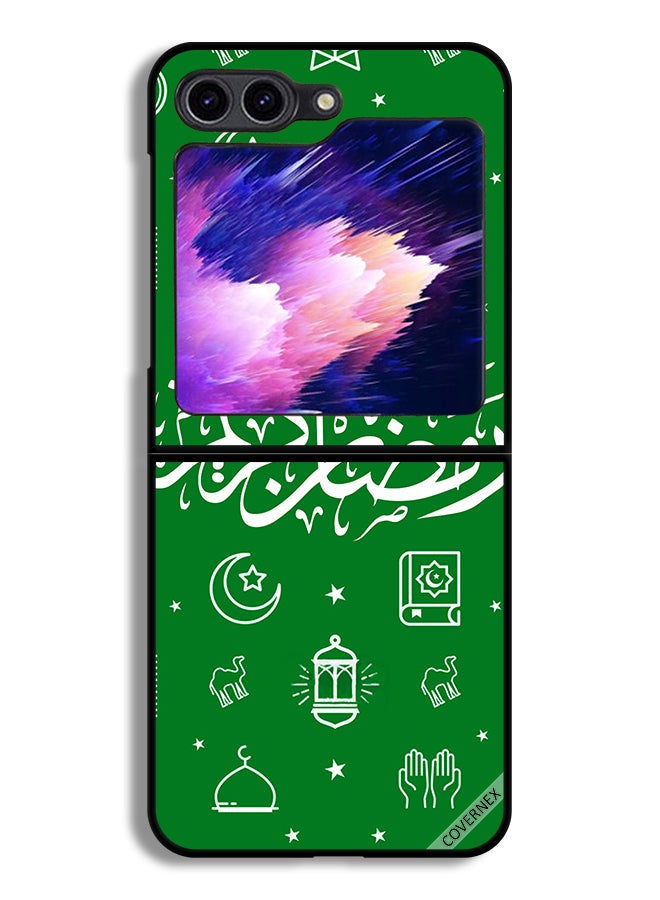 Covernex Samsung Galaxy Z Flip6 Protective Case Cover Ramadan Kareem Green - Image 1