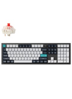 Keychron Keychron Q6 Max QMK/VIA Wireless Mechanical Keyboard, Gateron Jupiter Red Switches, Fully Assembled Knob, Tri-Mode Connectivity (2.4GHz, BT, Wired), English-Arabic Layout, Q6M-M1-AR  - Image 1