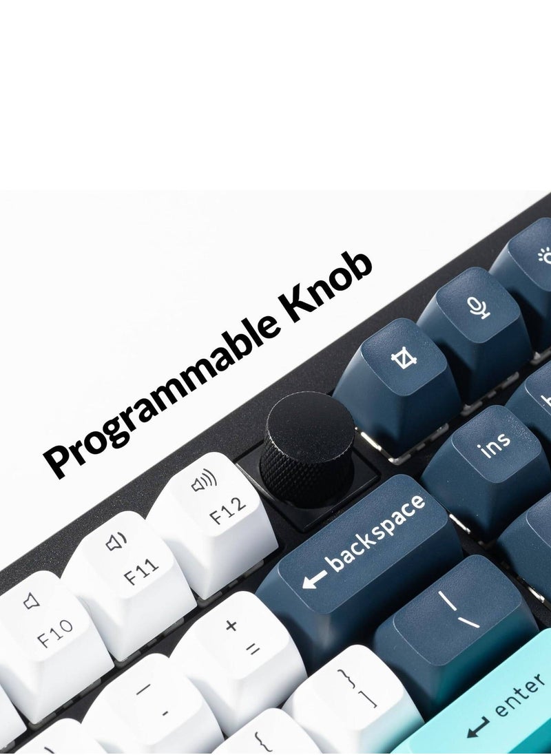 Keychron Keychron Q6 Max QMK/VIA Wireless Mechanical Keyboard, Gateron Jupiter Red Switches, Fully Assembled Knob, Tri-Mode Connectivity (2.4GHz, BT, Wired), English-Arabic Layout, Q6M-M1-AR  - Image 5