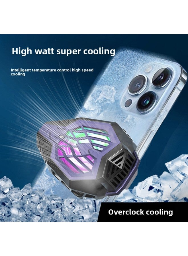 Mobile Phone Radiator Semiconductor Icing Cooling Back Clip Mute Electronic Game Special Refrigeration Artifact-Color:Flagship Model 【multi-level Temperature Control + Ultra-quiet Cooling】 - Silent - Image 5