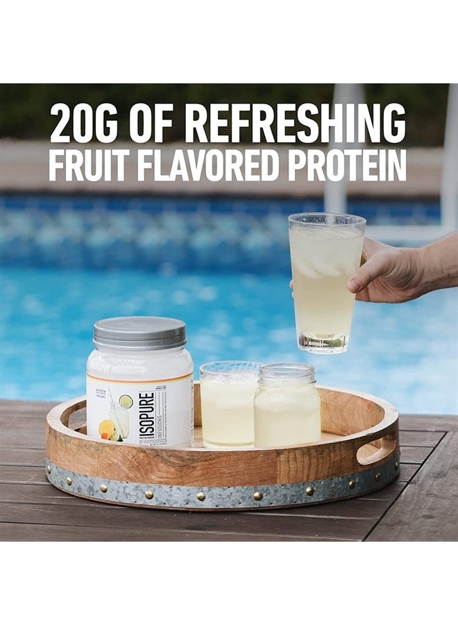 Isopure Protein Powder, Clear Whey Isolate Protein, Post Workout Recovery Drink Mix, Gluten Free with Zero Added Sugar, Infusions- Tropical Punch, 36 Servings - Image 4