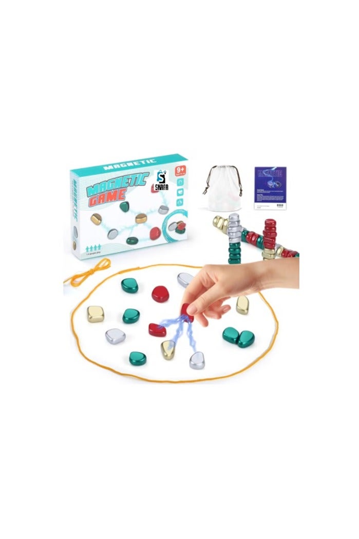 SKAFA Magnetic Strategy Game Set | Magnetic Battle Game with Rope | Portable Magnet Game Set | Party supplies for Family Gathering & Traveling for Toddlers, Kids and Adults. - Image 3
