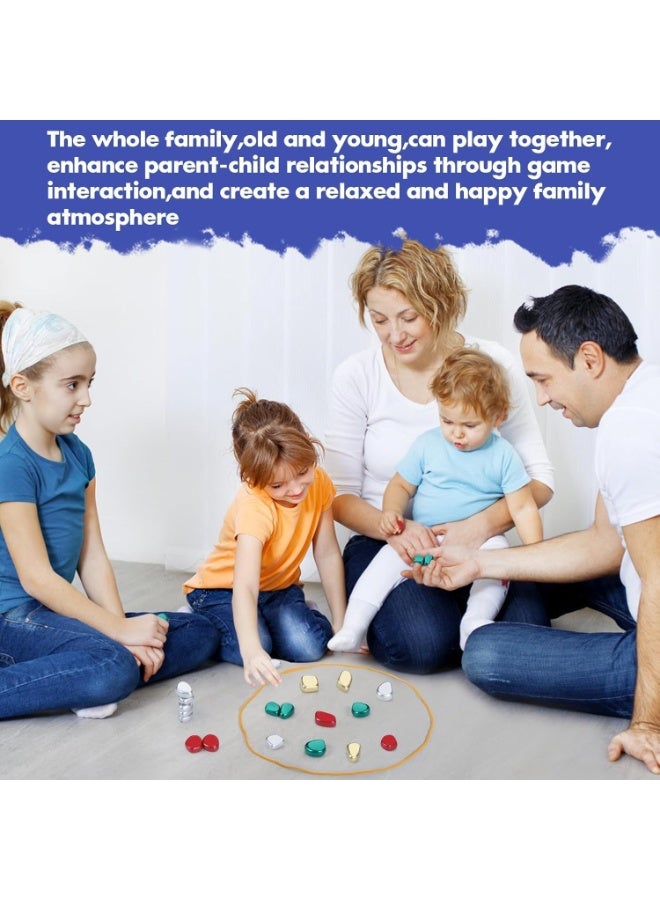 SKAFA Magnetic Strategy Game Set | Magnetic Battle Game with Rope | Portable Magnet Game Set | Party supplies for Family Gathering & Traveling for Toddlers, Kids and Adults. - Image 4