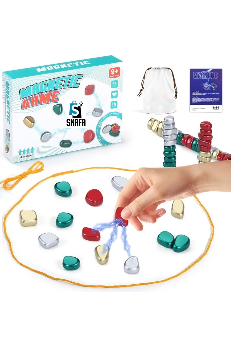 SKAFA Magnetic Strategy Game Set | Magnetic Battle Game with Rope | Portable Magnet Game Set | Party supplies for Family Gathering & Traveling for Toddlers, Kids and Adults. - Image 2
