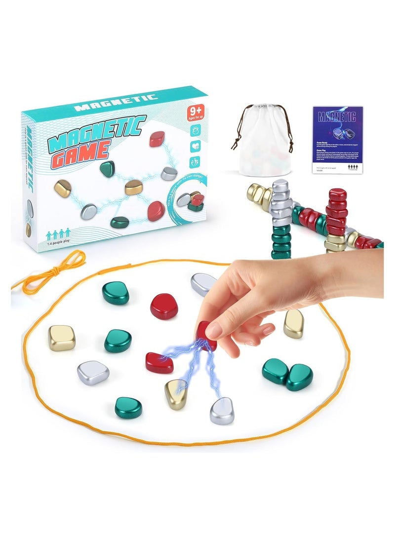 SKAFA Magnetic Strategy Game Set | Magnetic Battle Game with Rope | Portable Magnet Game Set | Party supplies for Family Gathering & Traveling for Toddlers, Kids and Adults. - Image 5