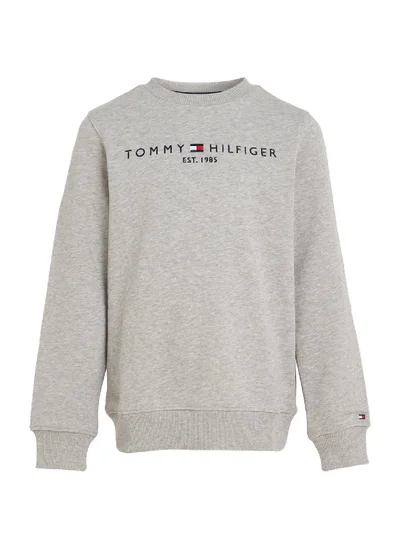 TOMMY HILFIGER Kids' Essential Logo Sweatshirt, Grey