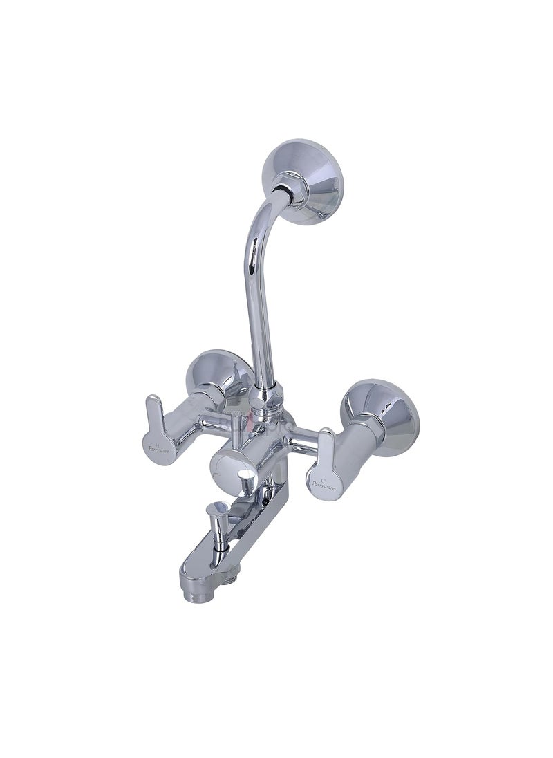 Parryware PARRYWARE Claret Series Normal Flow Exposed Part Kit 3 Way Diverter Chrome T4617A1 Connections Any 3 Out of Spout Overhead Hand Body Shower Wall Mounted Knob Selector with Button  - Image 1