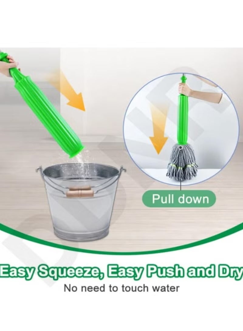 Shein 2-in-1 Self-Wringing Mop for Floor Cleaning and Drying – 360° Rotating Microfiber Spin Mop for Tiles and Walls - Image 5