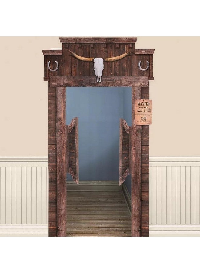 Amscan Western Deluxe Functional Saloon Door Decoration | 84 3/4" x 45" | Multicolor | 1 Pack - Image 4