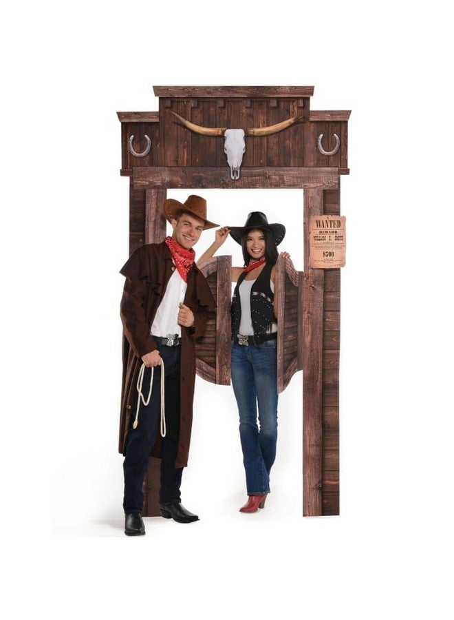 Amscan Western Deluxe Functional Saloon Door Decoration | 84 3/4" x 45" | Multicolor | 1 Pack - Image 5