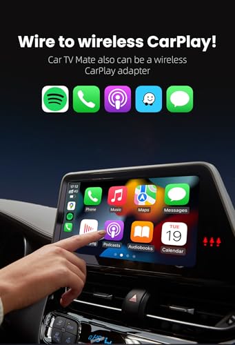 OTTOCAST Car TV Mate Pro & Wireless Carplay Adapter 2-in-1, Fire TV Stick Converter for Car - Plug & Play, Stable Fast, No Latency - Image 4