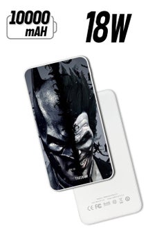 10,000 mAh Super Fast Charging Ultra Compact Power Bank with Quick Charge & Power Delivery, Portable Charger For iPhone and Android Batman & Joke_r