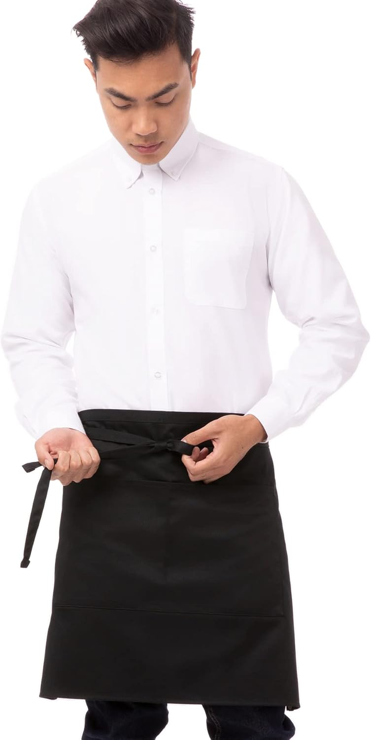 Chef Works Unisex Half Bistro Server Apron - Image 1
