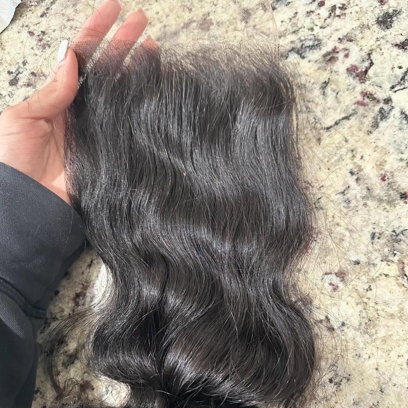 BEEOS 5x5 SKINLIKE Real HD Lace Closure Only, Body Wave 0.10mm Ultra-Thin Film HD Lace Full Cuticle Aligned Virgin Human Hair Closure Pre-Plucked Natural Hairline 18 Inch - Image 5