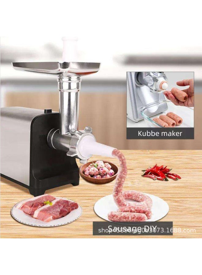 آلة صنع النقانق للاستخدام المنزلي - حشو النقانق الكهربائية المكتبية ومفرمة اللحم للطبخ المنزلي - Image 4